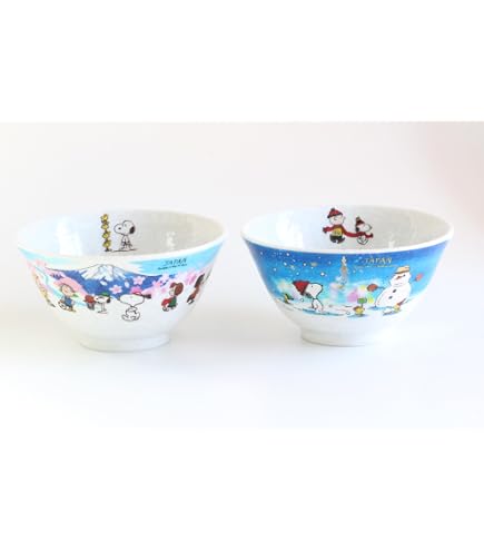 Amazon.com: Snoopy Japan Rice Bowl, Set of 2